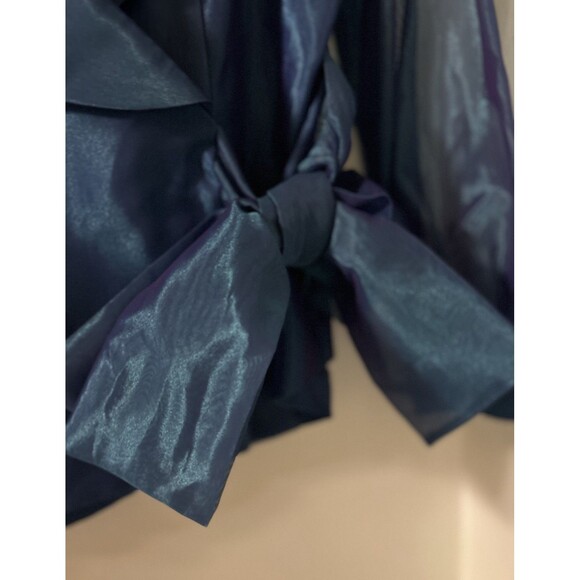 Helene Blake Evening formal wrap top Size Medium Color royal blue and purple - Picture 5 of 9